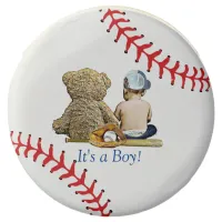 Baseball themed It's a Boy Baby Shower Chocolate Covered Oreo