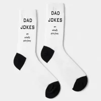 Dad Jokes Funny Novelty Humor Caption Amusing Socks