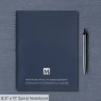 Branded Notebook with Company Monogram