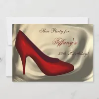 High Heel Shoes Birthday Party Invitation