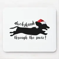 Fun Typography Christmas Mouse Pad