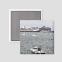 Cruise Ships In Bilbao Port, Spain | Fridge Magnet