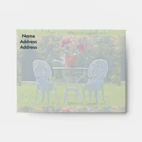 Meadow of Love Autumn Wedding Note Card Envelope
