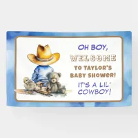 Little Cowboy Themed Baby Shower Banner