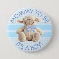 Mom to be Lamb Baby Shower Button