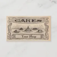 Vintage Bakery business Cards