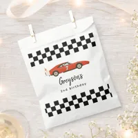 Cool Race Car Boy 2nd Birthday Party Favor Bag