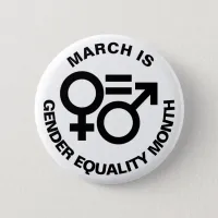 Gender Equality Symbols Button