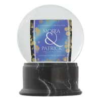 Elegant 9th Lapis Lazuli Wedding Anniversary Snow Globe