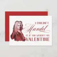 EDITABLE Classical Music w/ Handel Valentine Card