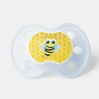 Adorable Honey Bee Baby Boy Honeycomb Pacifier