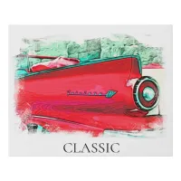 *~* Classic Digital Photo Enhanced Vintage Retro Faux Canvas Print