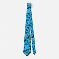 Abstract Floral Neck Tie