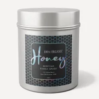 Chic Holographic Honeycomb Honey Apiary Label