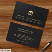 Classic Luxury Monogram Business Card