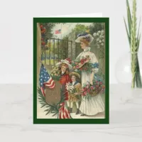 Vintage Honoring Memorial Day Card