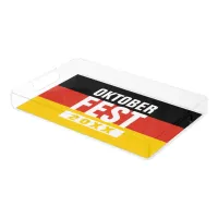 Oktoberfest Octoberfest German Flag Acrylic Tray