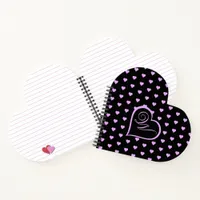 Fun and Flirty Pink Hearts Personalized   Notebook