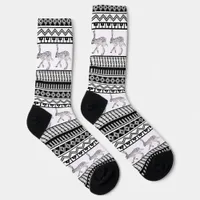 Southwestern Jackrabbit and Geometric Striped Socks