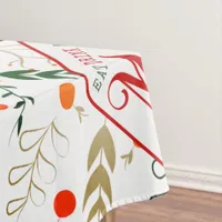 Berry Branch Eat, Drink Be Merry Christmas Party Tablecloth