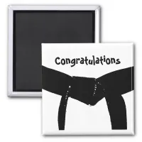 Martial Arts Black Belt Congratulations Magnet