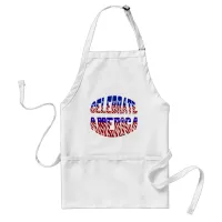 Celebrate America Flag Font #1 Apron