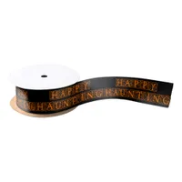 Happy Haunting Satin Ribbon