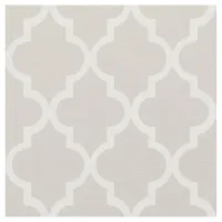 Chic Beige Moroccan Quatrefoil Pattern Fabric