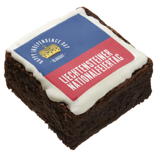 Liechtenstein National Day Flag Brownie