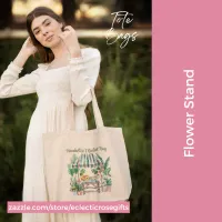 Flower Stand Tote Bag