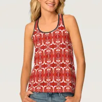 Red and White Christmas Tank Top