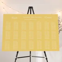 Modern Beach Wedding Seating Chart Foam Board