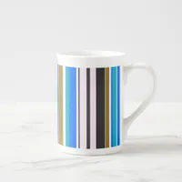 Trendy Modern Stripes Bone China Mug