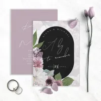 A Day to Remember Arch Floral Mauve ID967 Save The Date