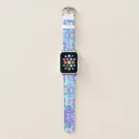 Disco balls in pastel rainbow colors - 3D optics Apple Watch Band