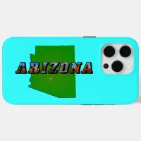 Arizona Map and Picture Text iPhone 15 Pro Max Case