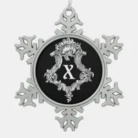 X Monogram Initial Ornament