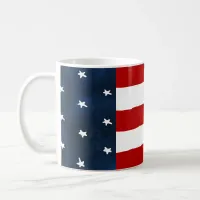 Bold Americana Style Watercolor American Flag Coffee Mug