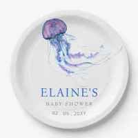 Jellyfish Ocean Beach Under The Sea Baby Shower  Paper Plates