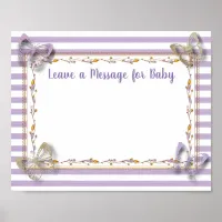Message for Baby, Baby Shower Keepsake Poster