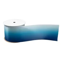 Bright Sky and Ocean Blue Gradient Satin Ribbon