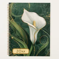 Calla Lily 20XX Classic Spiral Planner Digital Art