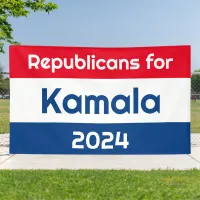 Republicans for Kamala Harris 2024 Huge Banner