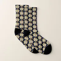 Deputy Sheriff Gold Star Badge Novelty Socks