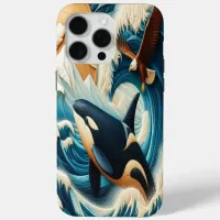 Majestic Encounter: Orca and Eagle iPhone 15 Pro Max Case