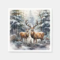 Reindeer in Winter Wonderland Napkins