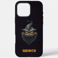 Grumpy Grinch Black iPhone 16 Pro Max Case