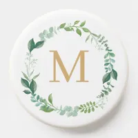 Rustic Greenery Botanical Monogram PopSocket