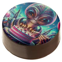 Hope Your Birthday is Out of this World | Alien Chocolate Covered Oreo