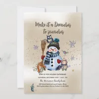 Make it December to remember Christmas Invitation